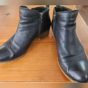 Lucky Brand Black Leather Booties
